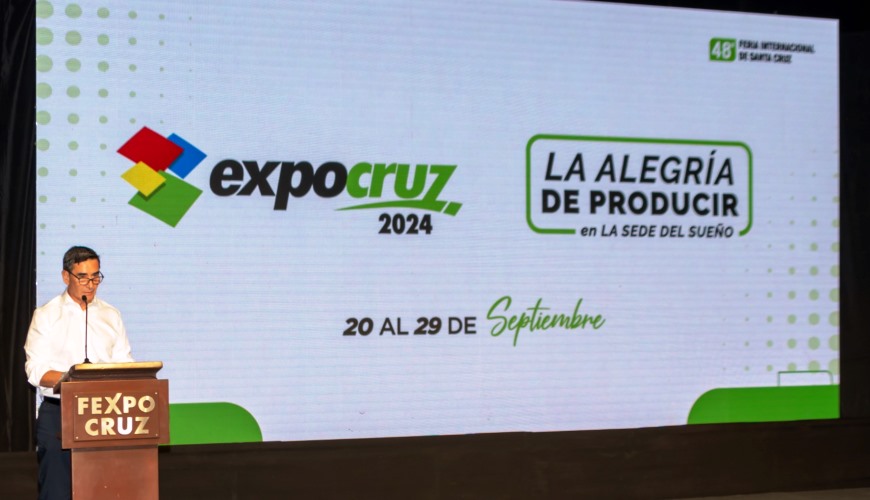 José Luis Farah Paz en la presentación de la ExpoCruz 2024